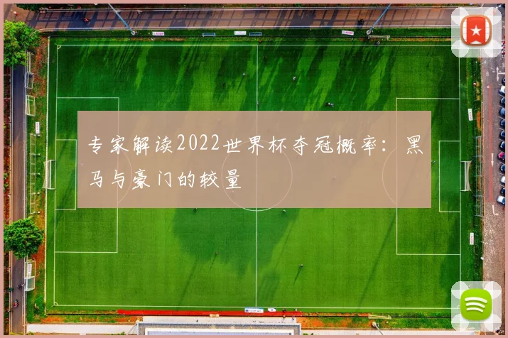 专家解读2022世界杯夺冠概率：黑马与豪门的较量